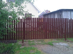 Забор из металлического штакетника Ульяновка