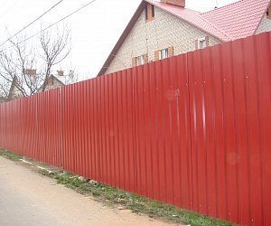 Забор из профлиста Ульяновка