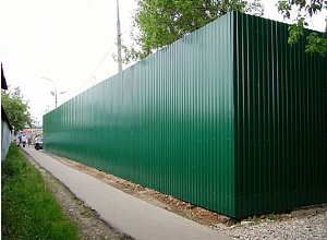 Забор из профлиста Горбунки