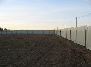 Забор из профлиста Дубровка