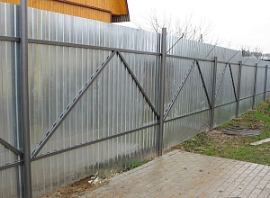 Забор из профлиста Красный Бор