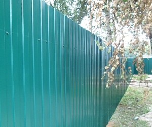 Забор из профлиста Новосиверская