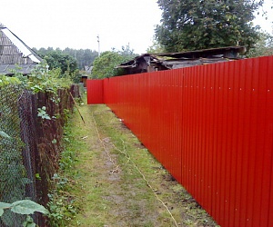 Забор из профлиста Ульяновка