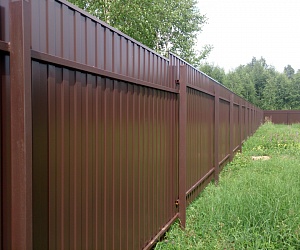 Забор из профлиста Сиверский