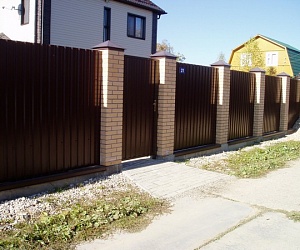 Забор из профнастила Меньково
