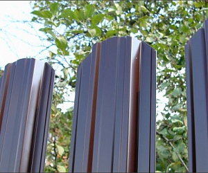 Забор из металлического штакетника Мга